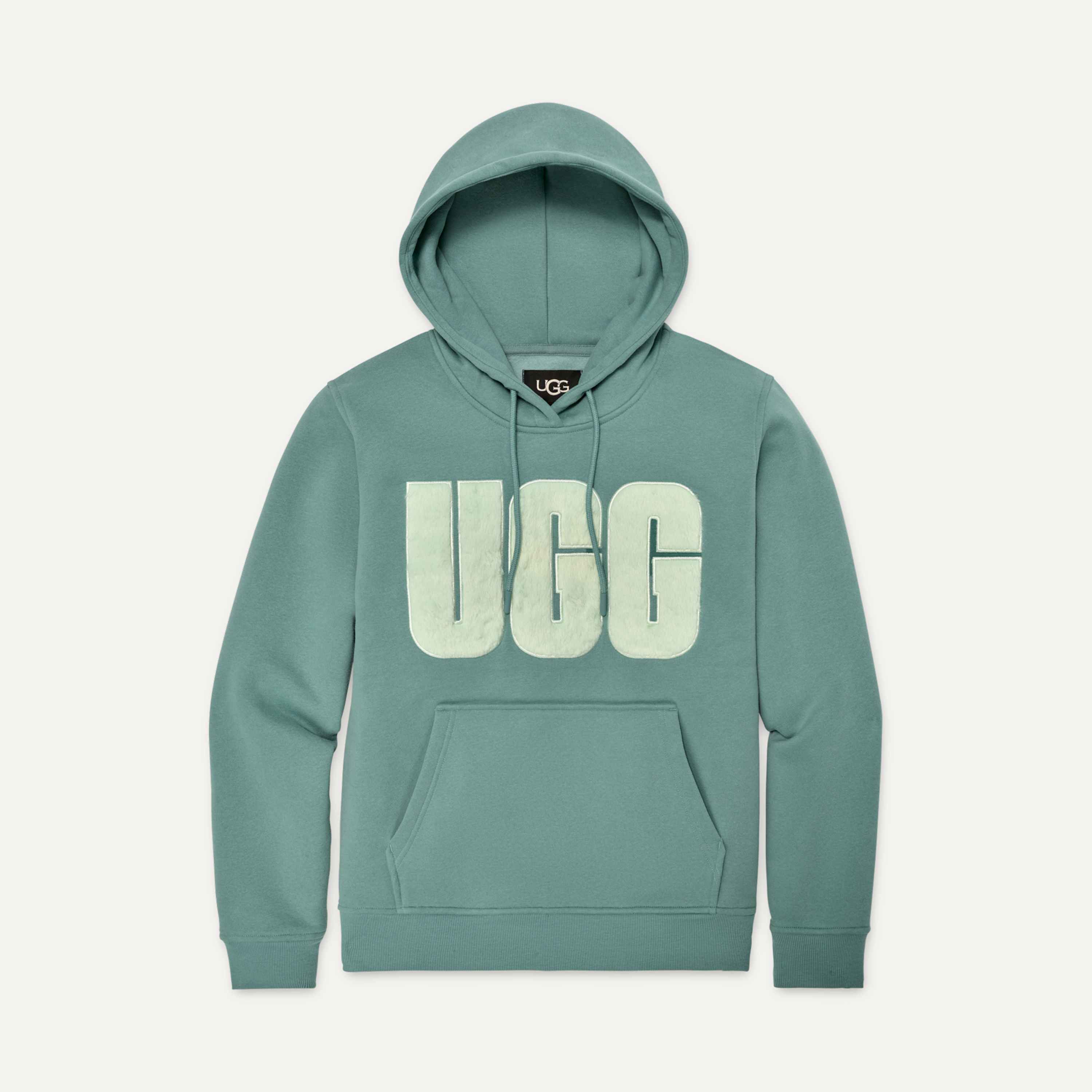 Rey Fuzzy Logo Hoodie | UGG